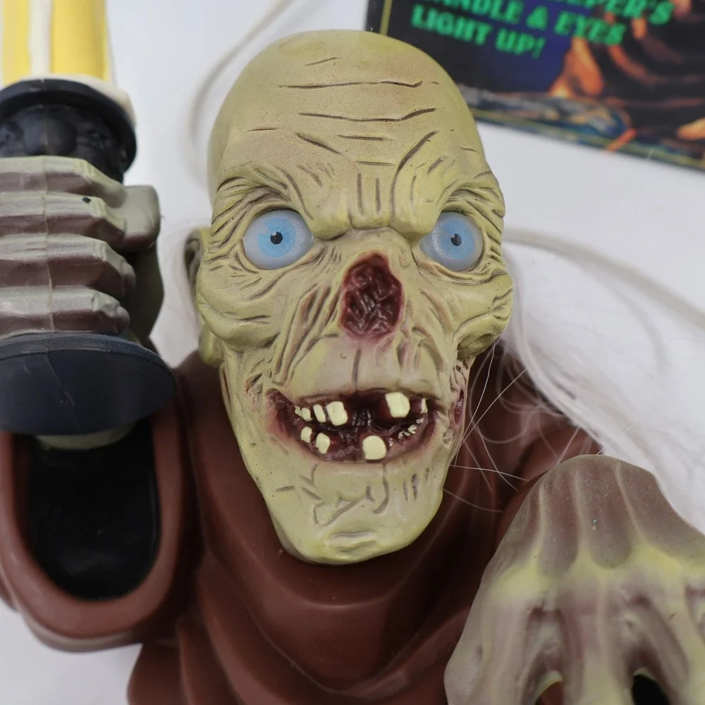 Trendmasters Tales from the Crypt Keeper Candelabra Vintage 1996 Brown Light Up